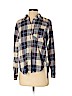 H&M 100% Cotton Blue Long Sleeve Button-Down Shirt Size 6 - photo 1