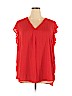 Apt. 9 100% Polyester Red Sleeveless Blouse Size 2X - photo 1