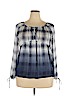 Princess Vera Wang 100% Polyester Blue 3/4 Sleeve Blouse Size XL - photo 1