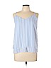 Forever 21 Blue Sleeveless Blouse Size L - photo 1