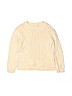 Crewcuts 100% Cotton Solid Ivory Pullover Sweater Size 3 - photo 1