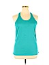 Nike 100% Polyester Teal Active Tank Size XL - photo 1