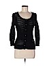 Frenchi 100% Cotton Black Cardigan Size M - photo 1