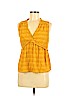 Lucky Brand 100% Viscose Yellow Sleeveless Blouse Size M - photo 1