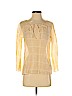 Theory Yellow Long Sleeve Blouse Size S - photo 1