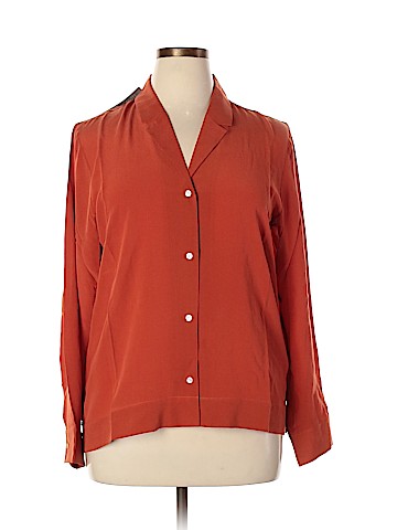 Everlane Long Sleeve Silk Top (view 1)