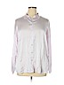 Everlane 100% Silk Purple Long Sleeve Silk Top Size 16 - photo 1
