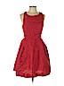 ML Monique Lhuillier Red Cocktail Dress Size 14 - photo 1