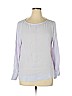 Everlane 100% Silk Purple Long Sleeve Silk Top Size 14 - photo 1