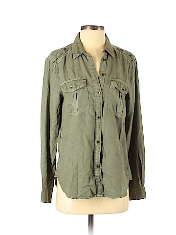 American Eagle Outfitters Long Sleeve Button-Down Shirt (view 1)