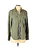 American Eagle Outfitters 100% Lyocell Green Long Sleeve Button-Down Shirt Size S - photo 1