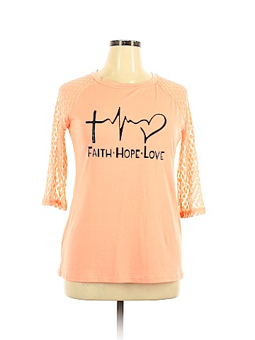 Unbranded 3/4 Sleeve T-Shirt (view 1)