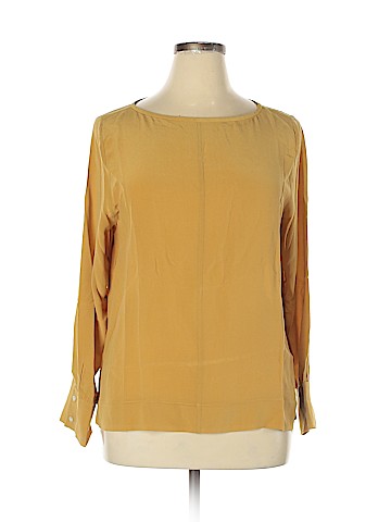 Everlane Long Sleeve Silk Top (view 1)