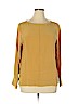 Everlane 100% Silk Yellow Long Sleeve Silk Top Size 14 - photo 1