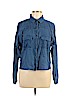 Love, Fire 100% Cotton Blue Long Sleeve Button-Down Shirt Size L - photo 1