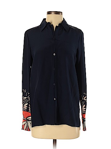 Tory Burch Long Sleeve Silk Top (view 1)