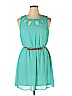 Charlotte Russe 100% Polyester Teal Casual Dress Size XL - photo 1