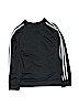 Adidas 100% Polyester Black Track Jacket Size 10 - 12 - photo 2