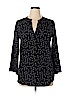 Maison Jules 100% Polyester Black 3/4 Sleeve Blouse Size XL - photo 1