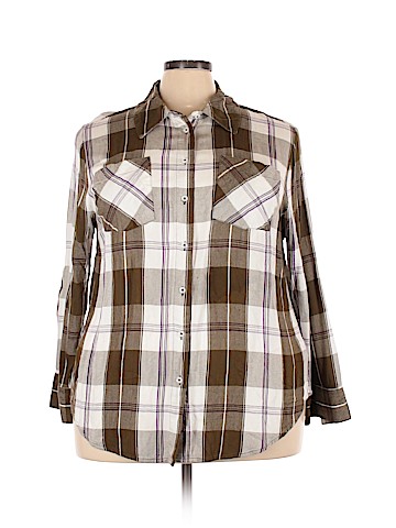 Lane Bryant Long Sleeve Button-Down Shirt (view 1)