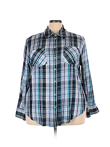 Lane Bryant Long Sleeve Button-Down Shirt (view 1)