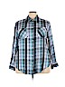 Lane Bryant 100% Rayon Blue Long Sleeve Button-Down Shirt Size 24 - photo 1