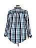Lane Bryant 100% Rayon Blue Long Sleeve Button-Down Shirt Size 24 - photo 2