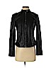 Cole Haan 100% Polyester Black Faux Leather Jacket Size XS - photo 1