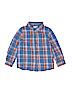 Cat & Jack 100% Cotton Blue Long Sleeve Button-Down Shirt Size 3T - photo 1