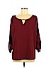 rue21 100% Polyester Burgundy 3/4 Sleeve Blouse Size M - photo 1