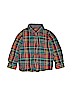 Cat & Jack 100% Cotton Plaid Teal Long Sleeve Button-Down Shirt Size 3T - photo 1