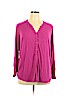 Ava & Viv Pink Long Sleeve Top Size 1X - photo 1