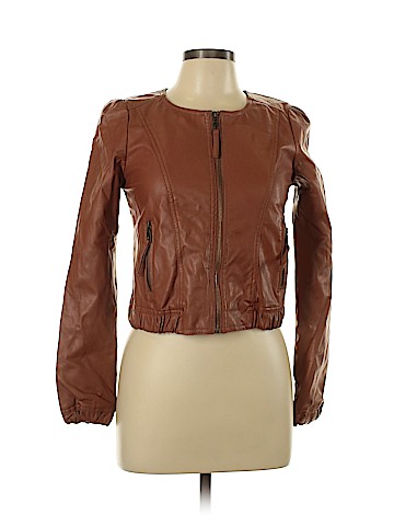 Charlotte Russe Faux Leather Jacket (view 1)