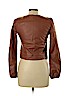 Charlotte Russe 100% Polyurethane Brown Faux Leather Jacket Size M - photo 2