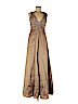 Aidan Mattox 100% Polyester Tan Cocktail Dress Size 6 - photo 1