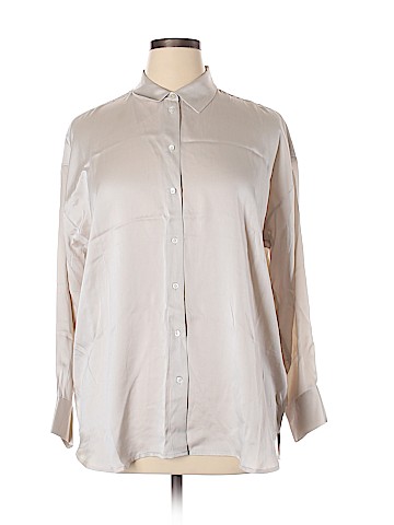 Everlane Long Sleeve Silk Top (view 1)