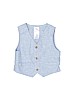 Wonder Nation 100% Cotton Solid Gray Tuxedo Vest 9-12 MO / 12 MO - photo 1