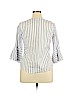 White House Black Market White 3/4 Sleeve Blouse Size 14 - photo 2