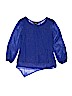 Amy Byer 100% Polyester Blue 3/4 Sleeve Blouse Size 7 - 8 - photo 1