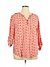 Assorted Brands 100% Cotton Orange 3/4 Sleeve Blouse Size XL - photo 1