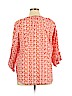 Assorted Brands 100% Cotton Orange 3/4 Sleeve Blouse Size XL - photo 2