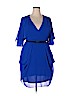 City Chic 100% Polyester Blue Casual Dress Size 16 Plus (S) - photo 1