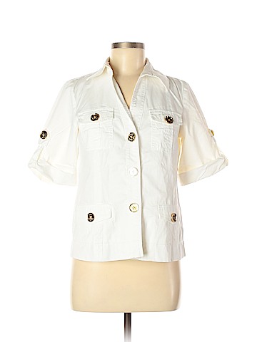 MICHAEL Michael Kors 3/4 Sleeve Button-Down Shirt (view 1)