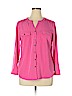 Notations Pink Long Sleeve Blouse Size XL - photo 1