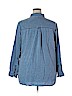 Old Navy 100% Tencel Blue Long Sleeve Button-Down Shirt Size XXL - photo 2