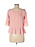 Candie's 100% Polyester Pink Short Sleeve Blouse Size M - photo 2