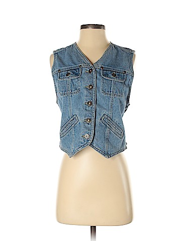 Liz Claiborne Denim Vest (view 1)