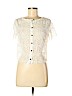 Lush White Short Sleeve Blouse Size M - photo 1