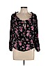 BP. 100% Rayon Black Long Sleeve Blouse Size L - photo 1