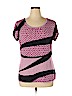 Worthington 100% Rayon Pink Short Sleeve Top Size XL - photo 1